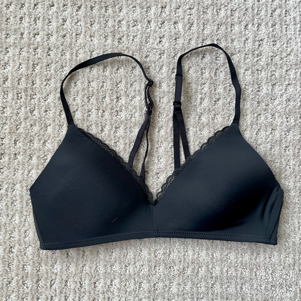 Aerie black t shirt bra 34B